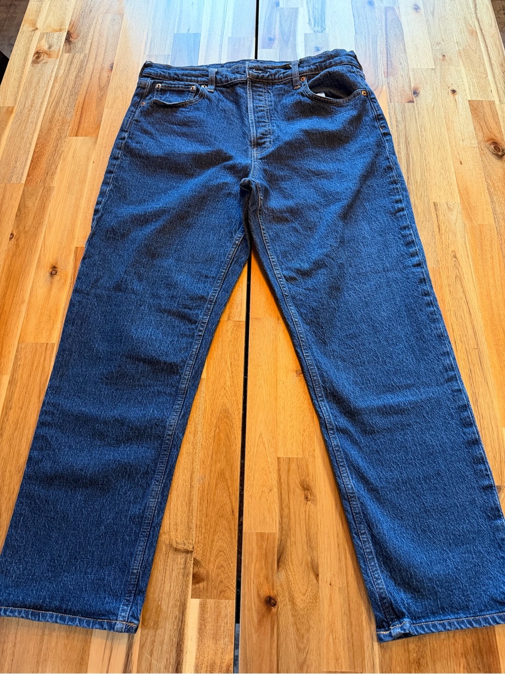 GAP Cheeky Straight High Rise Jeans 32/14 Regular Dark Wash Button Fly